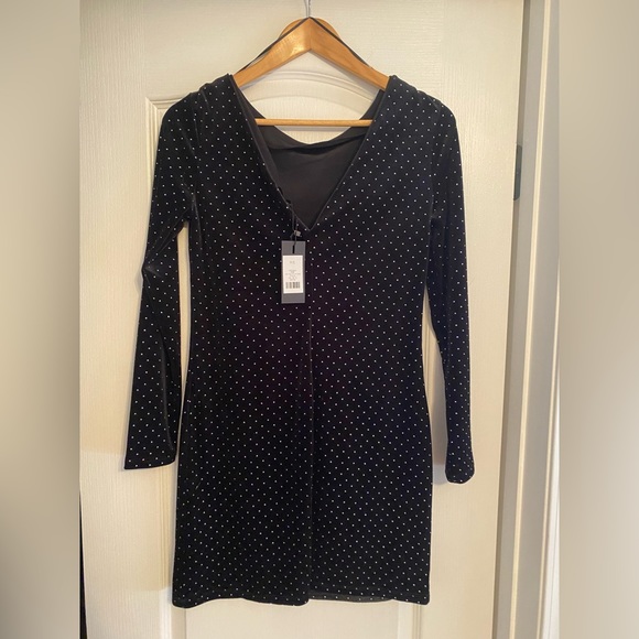 Dynamite Velvet Mini Dress - Picture 3 of 3